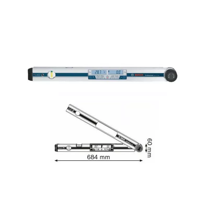Medidor de ángulos digital Bosch GAM 270 MFL Professional 0 - 270°
