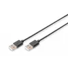 Cable de conexión USB Assmann, Type-A M/M, 3,0 m, compatible con USB 2.0, UL, negro (AK-300100-030-S)