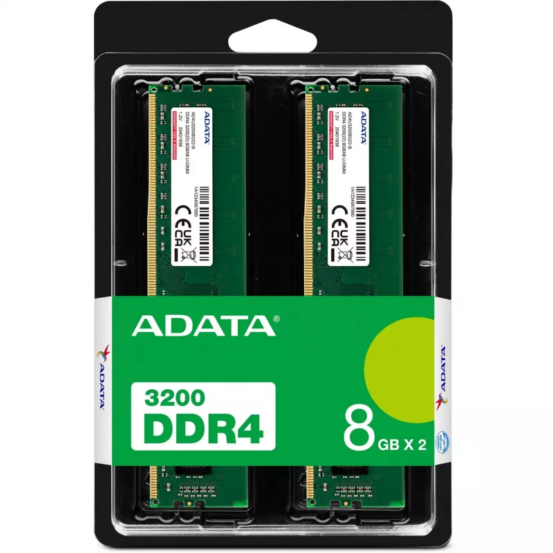 ADATA Premier AD4U32008G22-DTGN Módulo de memoria 16 GB 2 x 8 GB DDR4 288-Pin DIMM