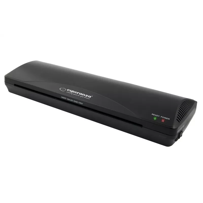 Plastificadora Esperanza EFL003 laminadora en frío/caliente 250 mm/min negra