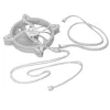 Ventilador para caja MODECOM VOLCANO APEX 140 ARGB WHITE 140mm Reverse