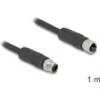 Cable de sensor/actuador DeLOCK 80519 1 m RST M12 negro