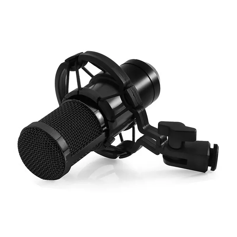 Micrófono para PC con cable MEDIA-TECH MT397K con entrada XLR, soporte de mesa, cable de 2,4 m, 20–20000 Hz, sensibilidad -32 dB