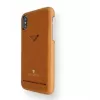 Funda trasera con compartimento para tarjetas VixFox para iPhone XSMAX – marrón caramelo, carcasa trasera con compartimento para tarjetas