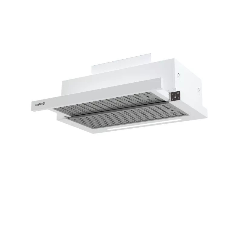 Campana extractora integrada CATA TFH 6830 GWH 600 m³/h blanca control táctil