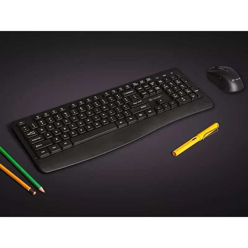 Kit de teclado y ratón inalámbricos Tracer Bartix II RF Nano, 2,4 GHz, negro