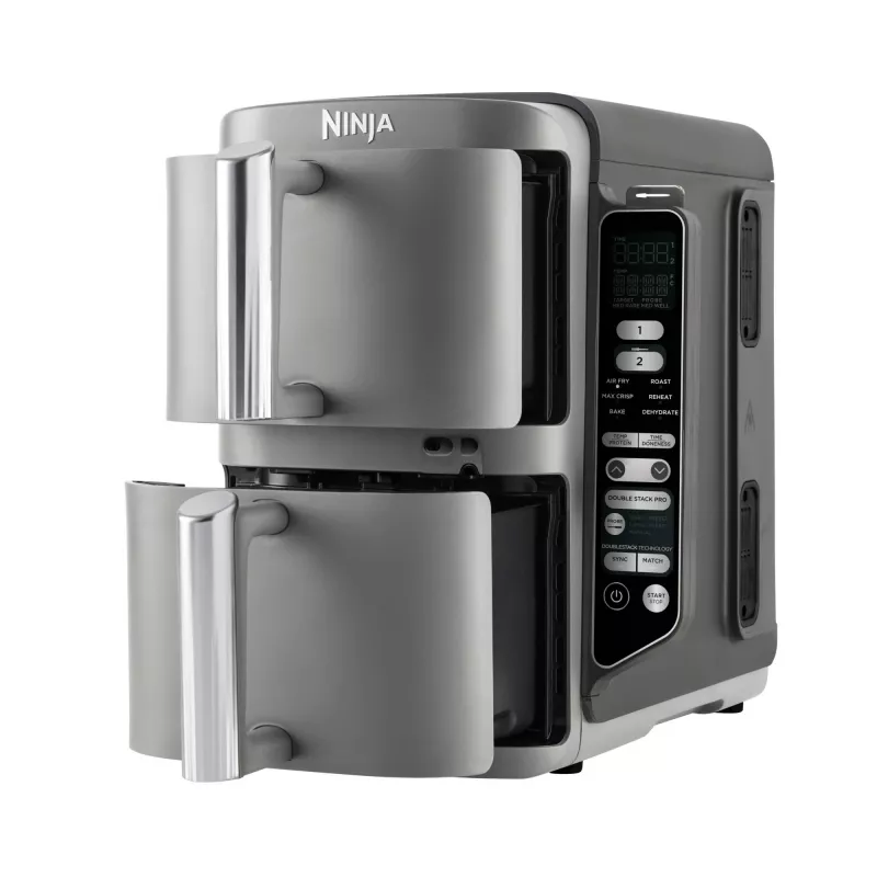 Ninja Double Stack XL Freidora de aire 2 compartimentos con sonda de temperatura SmartCook 9,5 L SL451EU
