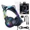 Auriculares Onikuma X15 PRO gaming gato negros