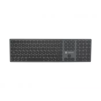 Teclado universal NATEC NKL-1830 RF Wireless Bluetooth QWERTY Español Negro Gris