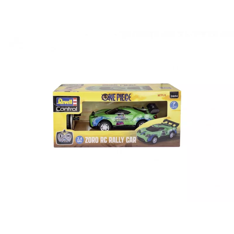 Coche de rally RC REVELL One Piece Zoro – modelo teledirigido, diseño coleccionable temático