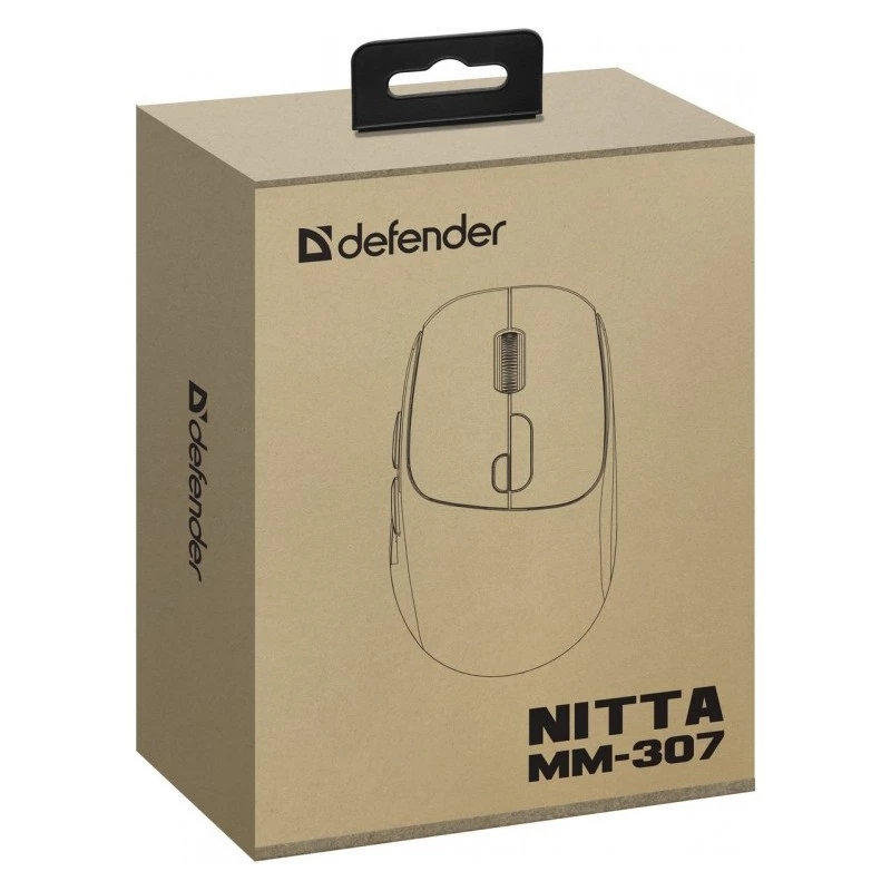 Ratón Defender NITTA MM-307 RF+BT ÓPTICO 1600dpi 6T BLANCO