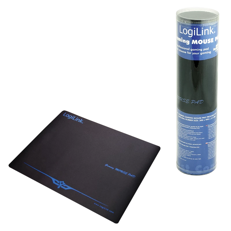 Alfombrilla LOGILINK XXL negra – alfombrilla gaming y de oficina extragrande, base antideslizante
