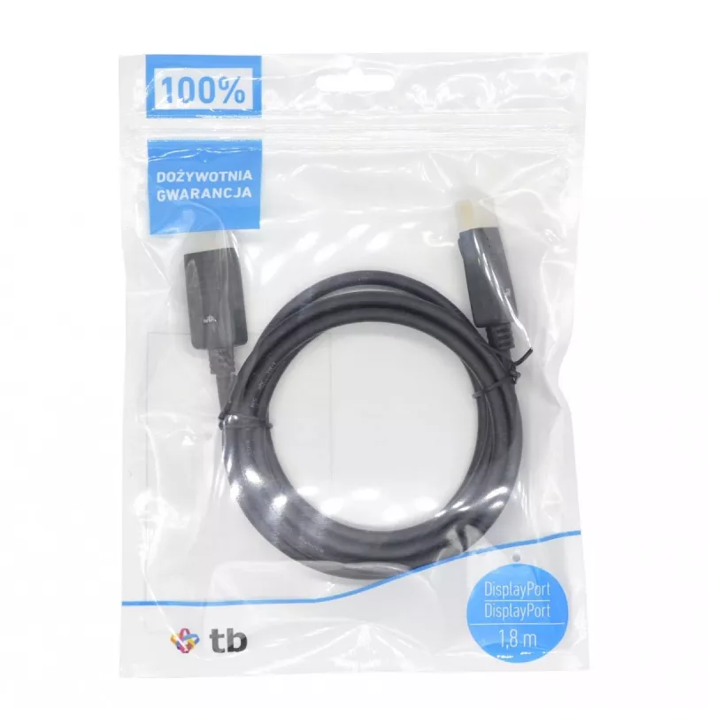 Cable DisplayPort TB M/M 1,8 m, negro (AKTBXVDMDPPG18B)
