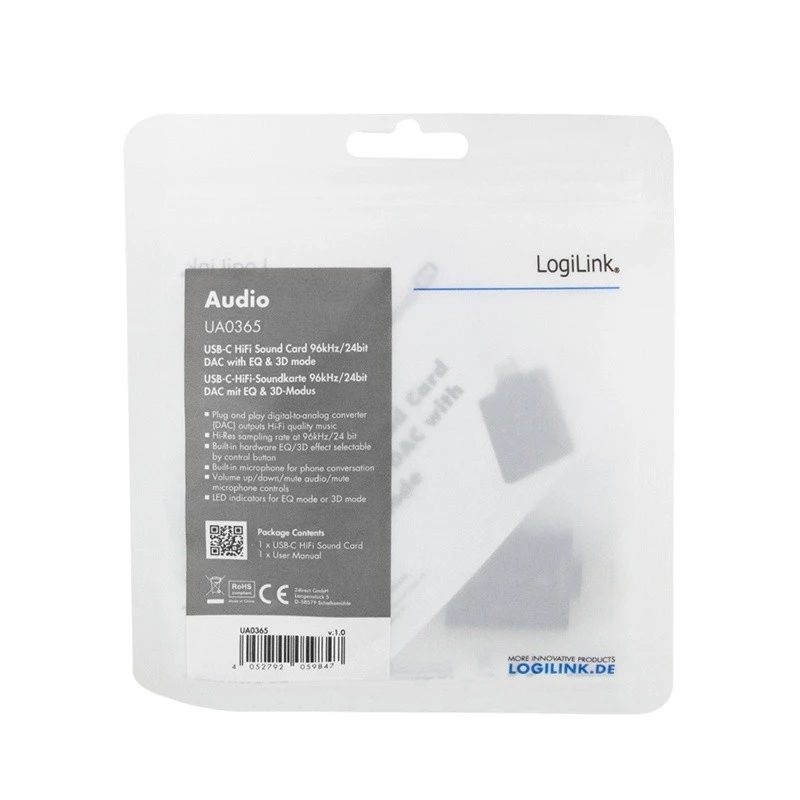 Adaptador de audio USB3.2 USB-C/macho a 2x conector hembra 3,5 mm 7.1