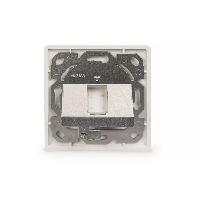 Digitus | Placa de pared para módulos Keystone, tipo alemán, placa central 50x50 mm, marco 80x80 mm | DN-93811