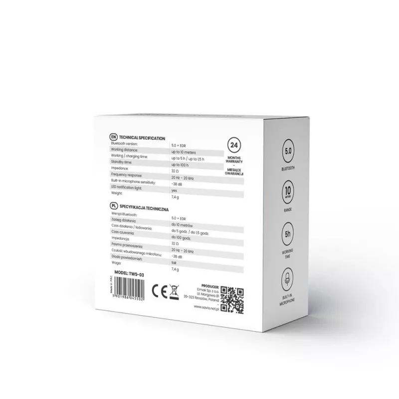 Auriculares Savio TWS-03