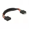 Cable DeLOCK 0,1m 2xUSB2.0 10p