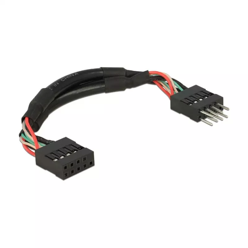 Cable DeLOCK 0,1m 2xUSB2.0 10p