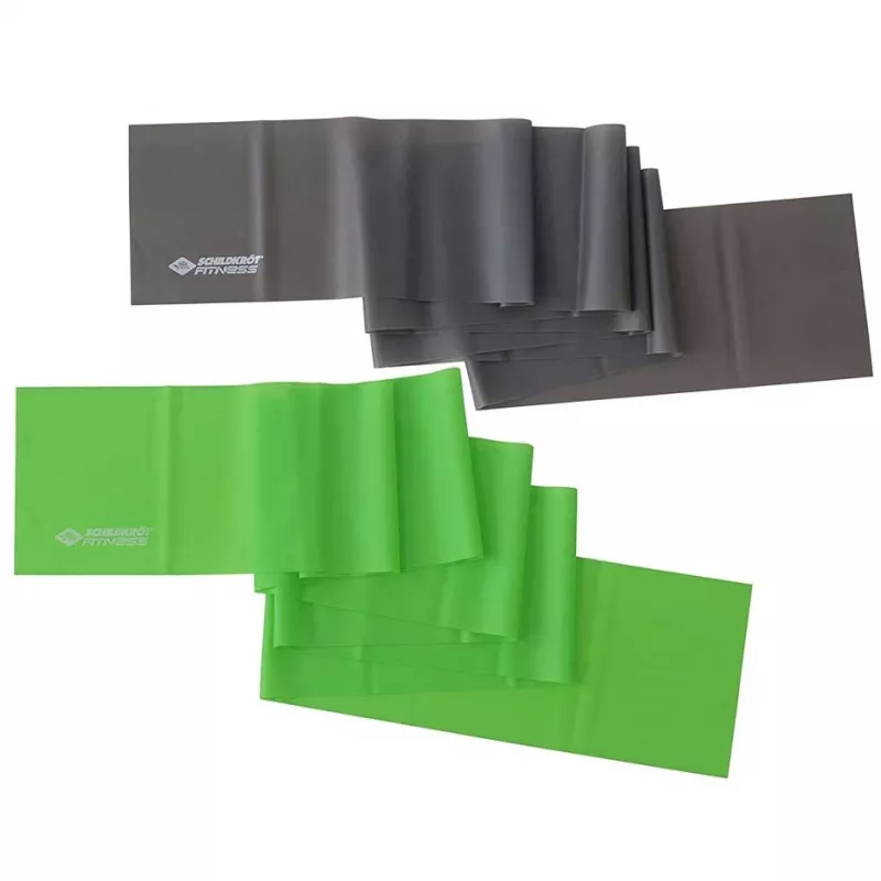 Schildkröt Fitness 960120 Banda de ejercicio TPE antracita, verde