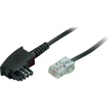 Cable de teléfono ShiverPeaks BS70002-10 10 m Negro