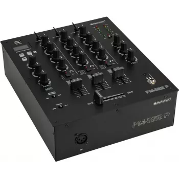Mesa de mezclas DJ Omnitronic PM-322P 3 canales con Bluetooth y reproductor USB