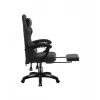 Silla gaming huzaro Force 3.7 Carbon negra — ergonómica, altura ajustable 107,5–116,5 cm, 5 ruedas, cojines lumbar y cervical