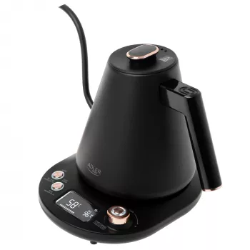 Adler AD 1349 hervidor de agua con pico largo 1,0 L negro