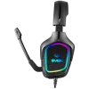Auriculares gaming con micrófono AP-U750MV, negro (USB, RGB)