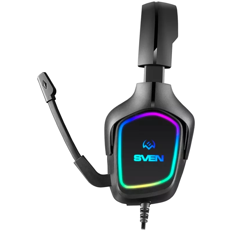 Auriculares gaming con micrófono AP-U750MV, negro (USB, RGB)