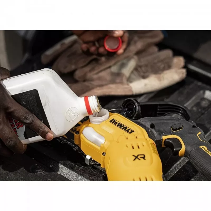 DeWALT DCMPS520N-XJ sierra de podar inalámbrica, 18 V XR, espada de 20 cm, sin escobillas, velocidad de cadena de 8,6 m/s, sin batería ni cargador, amarillo/negro