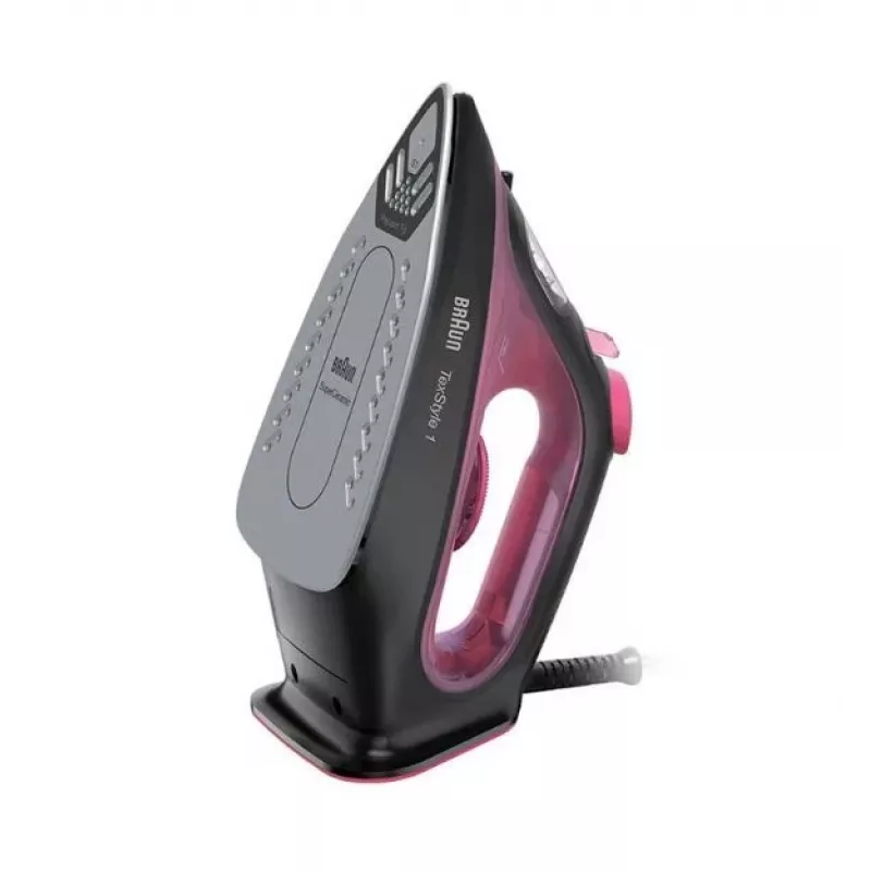 Braun TexStyle 1 plancha en seco y vapor suela cerámica 2000 W Negro, Morado