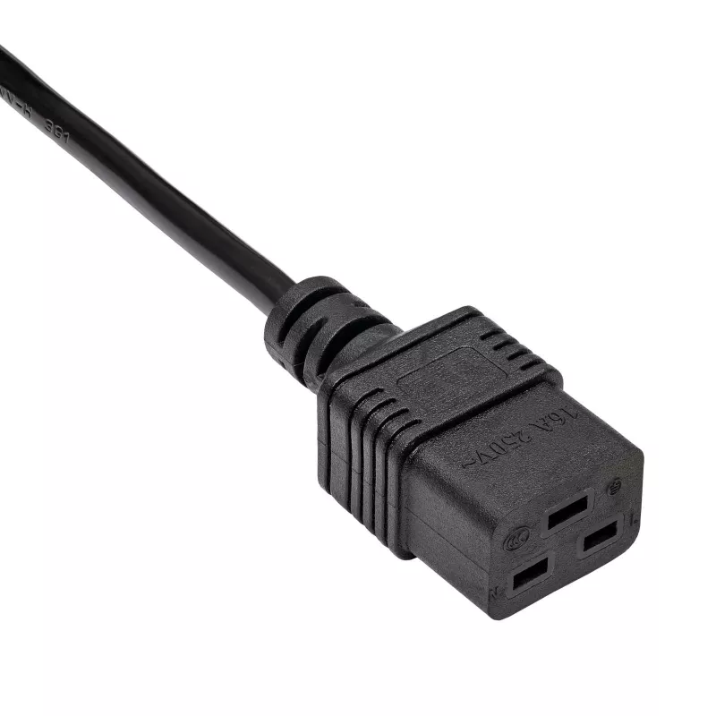 Cable de extensión para servidor Akyga AK-UP-03 IEC C20 a C19, 1,8 m, negro