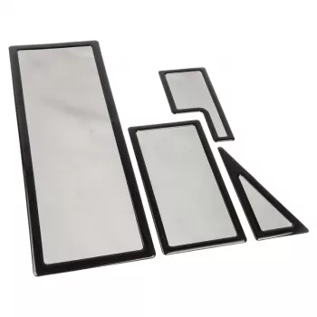 Set de filtros antipolvo DEMCiflex para NZXT Switch 810, negro sobre negro, filtros de repuesto