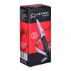 Navaja AZYMUT HK20018 — multiusos de tamaño completo, 9 funciones, acero inoxidable 420J2/3CR13, cerrada 11 cm, 146 g, funda de cuero, llavero