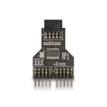 DeLOCK 60045 adaptador de cable de 9 pines USB 2.0 2 x cabecera de 9 pines negro