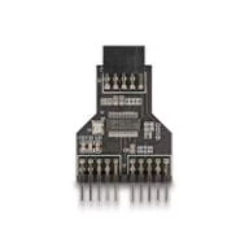 DeLOCK 60045 adaptador de cable de 9 pines USB 2.0 2 x cabecera de 9 pines negro
