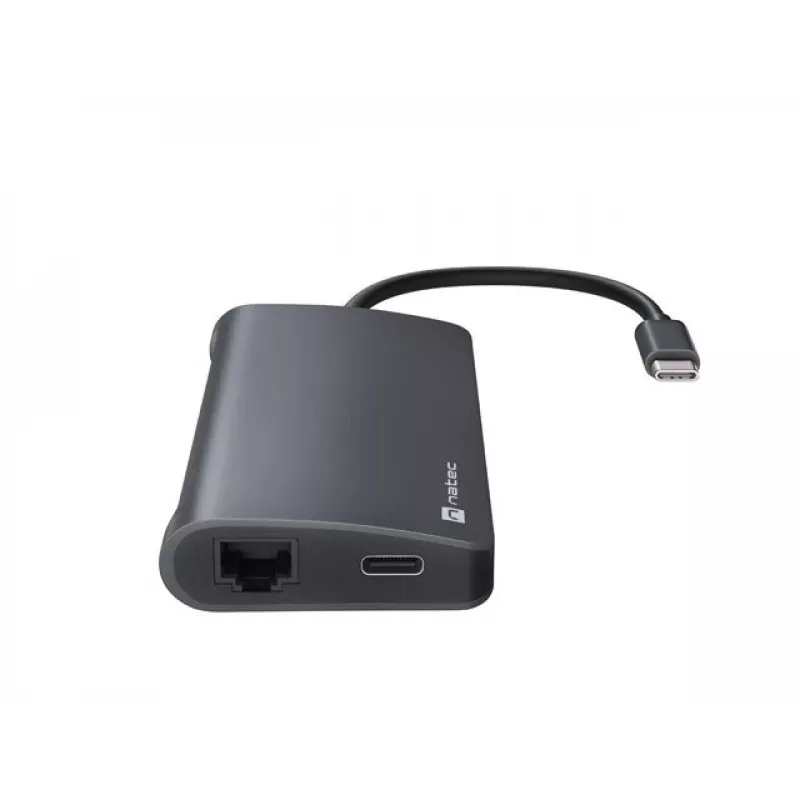 Base de acoplamiento NATEC NMP-2162 USB 3.2 Gen 1 Type-C gris con cable