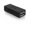 Adaptador DELOCK USB 3.0-A USB-A a USB-A negro, transferencia de datos USB 3.0
