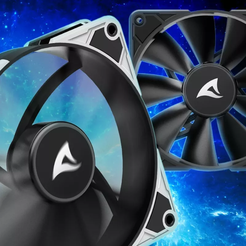 SHARKOON SilentStorm BW120 PWM ventilador para carcasa de 120mm