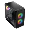 Carcasa de ordenador Logic Concept Portos Mini ARGB Micro ATX Negra