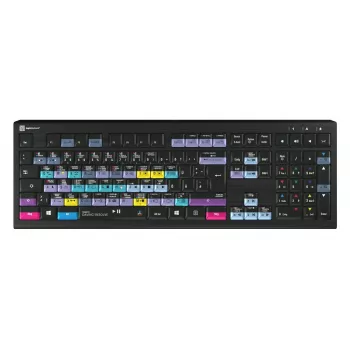 Teclado Logickeyboard ASTRA 2 USB QWERTZ Inglés Negro Tamaño completo 108 teclas