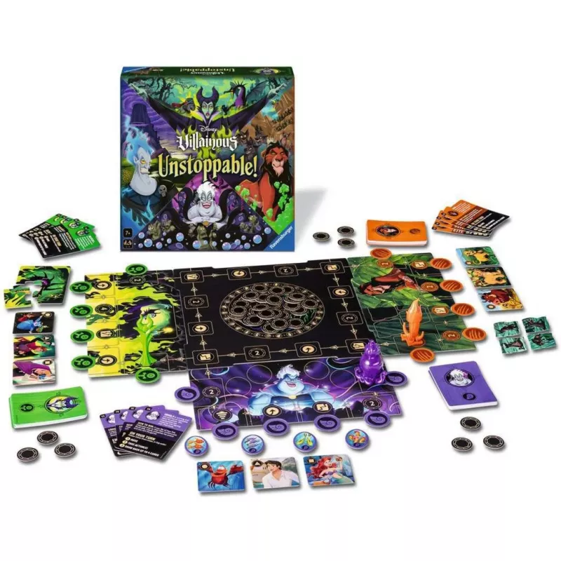 Juego de mesa Ravensburger Disney Villainous Unstoppable! estrategia para niños a partir de 7 años