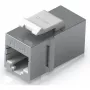 Acoplador Keystone Ubiquiti UACC-Keystone-Coupler-C6A plano acero inoxidable RJ-45