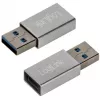 LogiLink AU0056 adaptador USB 3.2 Gen 1 USB Type-C conector hembra Plateado