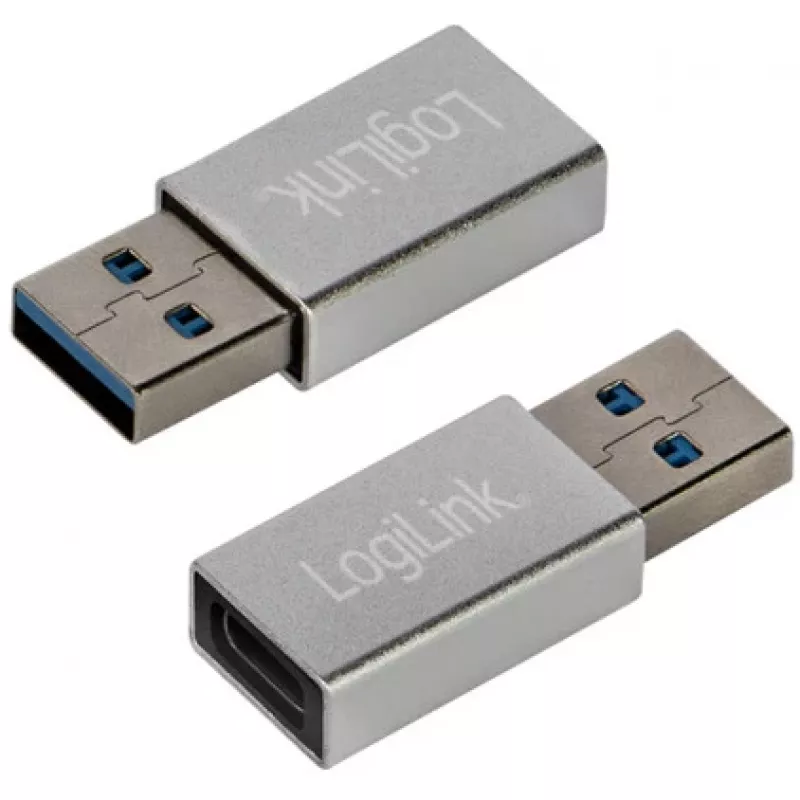 LogiLink AU0056 adaptador USB 3.2 Gen 1 USB Type-C conector hembra Plateado