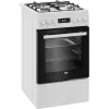 Placa de gas y horno eléctrico BEKO FSM51339DWDS 50 cm, blanco, clase energética A