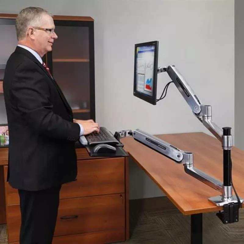 ERGOTRON WorkFit-LX sistema de montaje de escritorio de pie/sentado