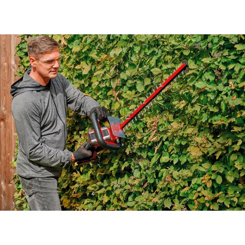 Einhell GE-CH 36/61 Li-Solo cortasetos a batería, 36 V (2x18 V) Power X-Change, longitud de corte 67 cm, sin batería ni cargador, rojo/negro