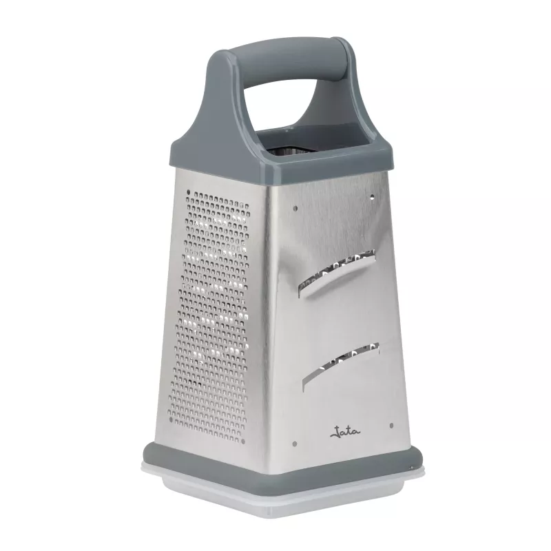Rallador manual de alimentos Jata HRAL3248 – rallador de 4 caras con recipiente