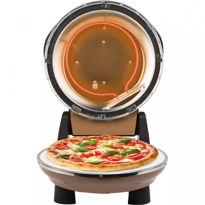 Horno de pizza Napoletana (Cobre, 1.200 vatios, para pizzas Ø 31 cm, 2 piedras)